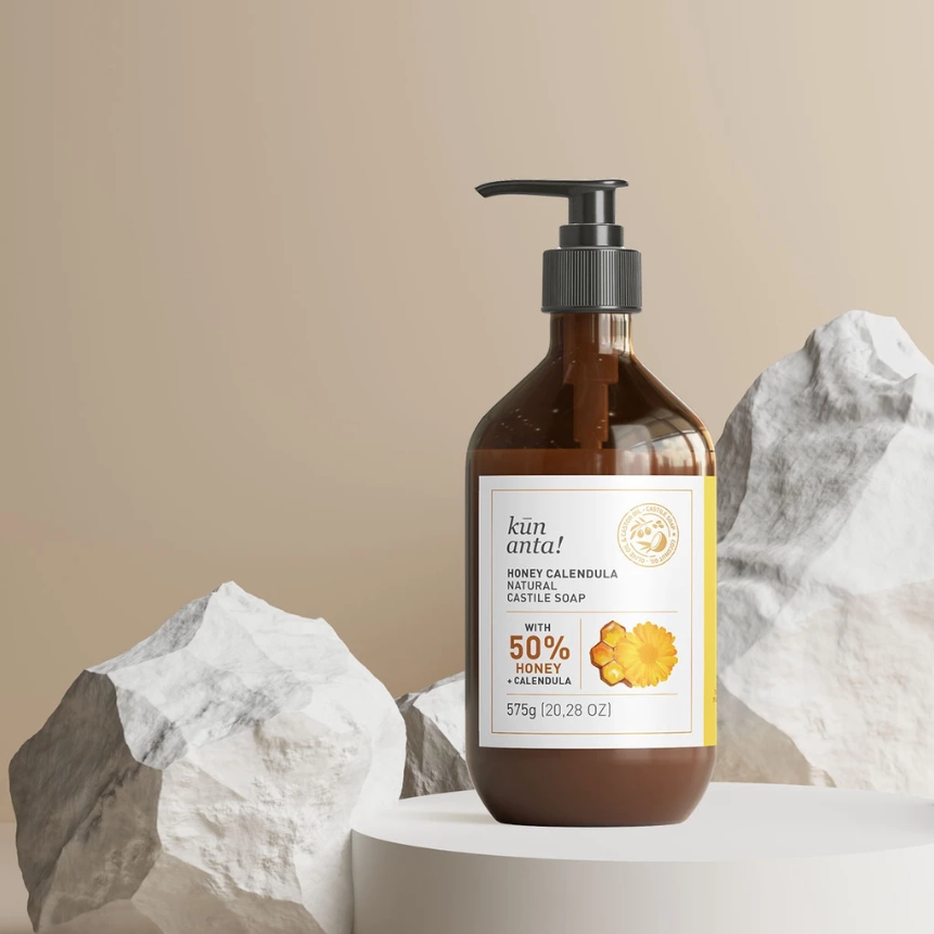 KUN ANTA! Sabun Eksim Honey Calendula Natural Castile Soap 300g