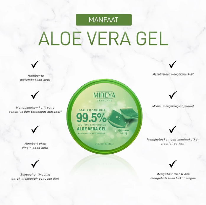 MIREYA Aloe Vera Juice Soothing & Moist Gel 250ml - Image 2