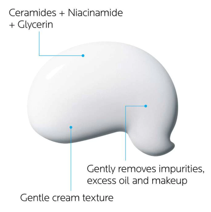 LA ROCHE-POSAY Toleriane Hydrating Gentle Facial Cleanser for Normal to Dry Sensitive Skin 50ml - Image 3